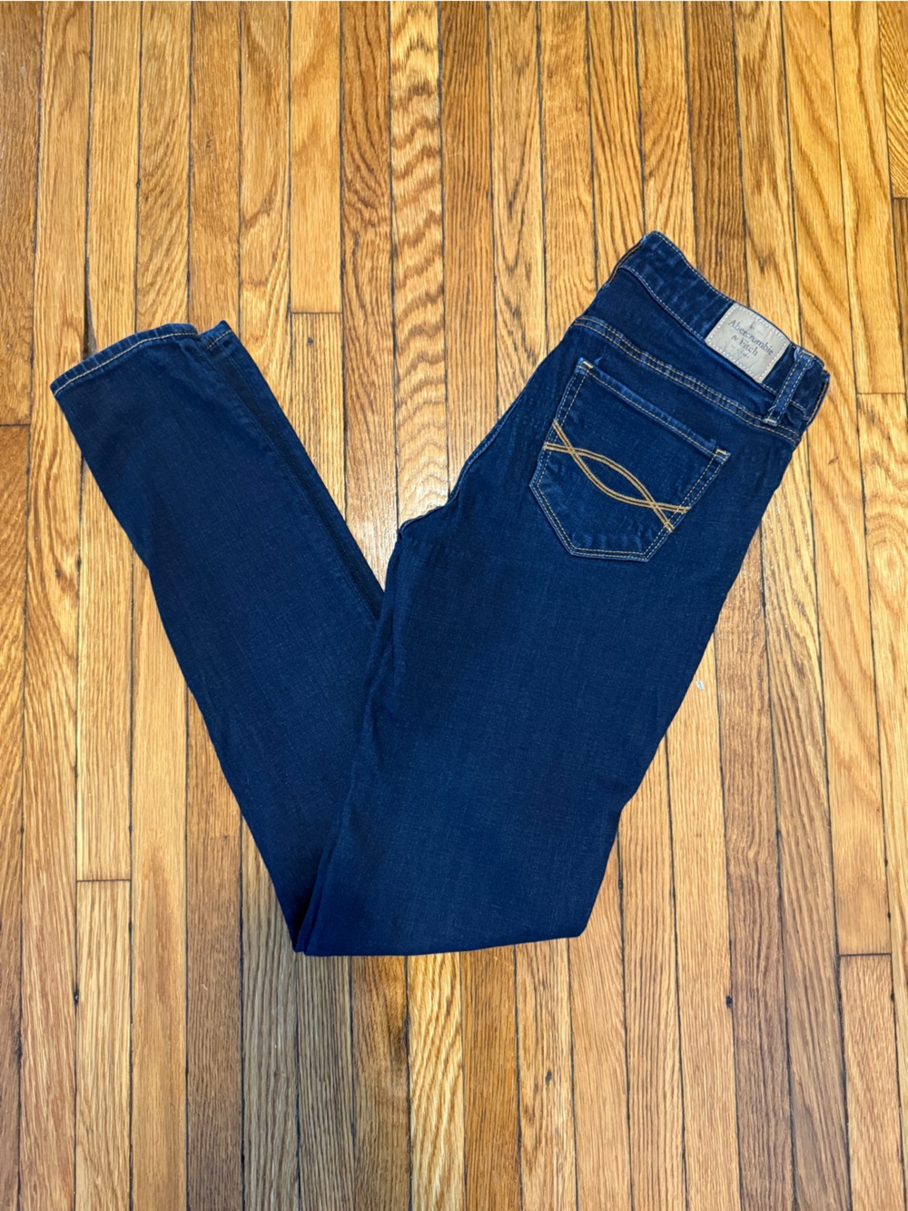 Vintage Y2K Abercrombie & Fitch Mid Rise Skinny Jeans Dark